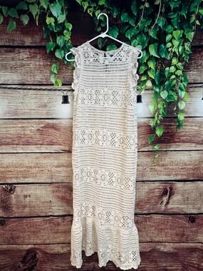 lucy paris crochet dress Lucy Paris Women's Mia Crochet Dress - Brown